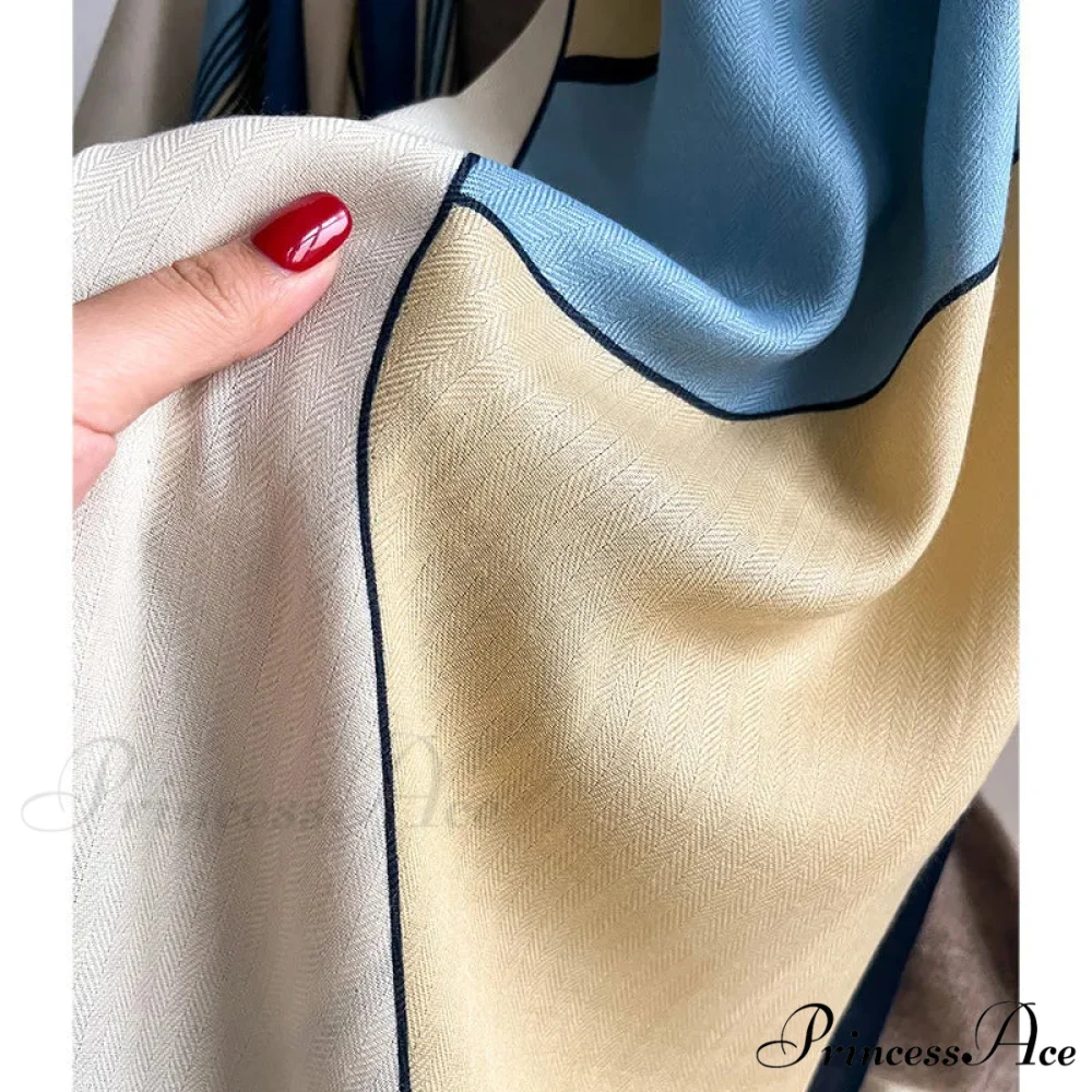 Opulent Wool Cotton Shawl Wrap Scarf - Image 11