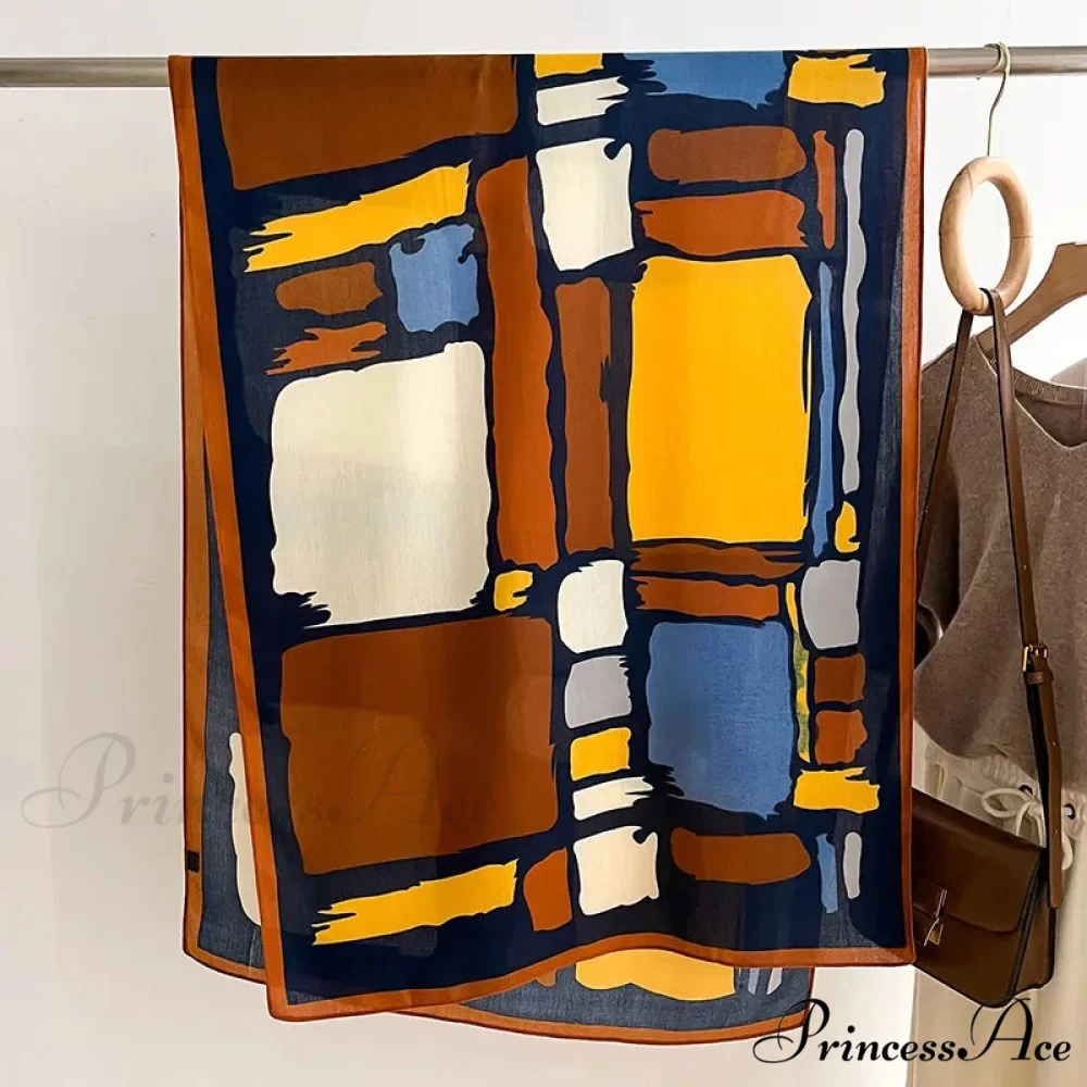 Opulent Wool Cotton Shawl Wrap Scarf - Image 3