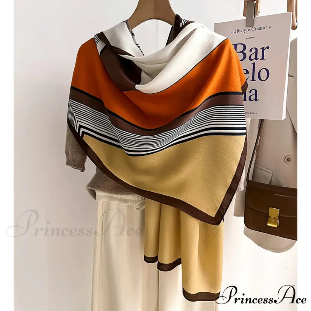Opulent Wool Cotton Shawl Wrap Scarf - Image 9
