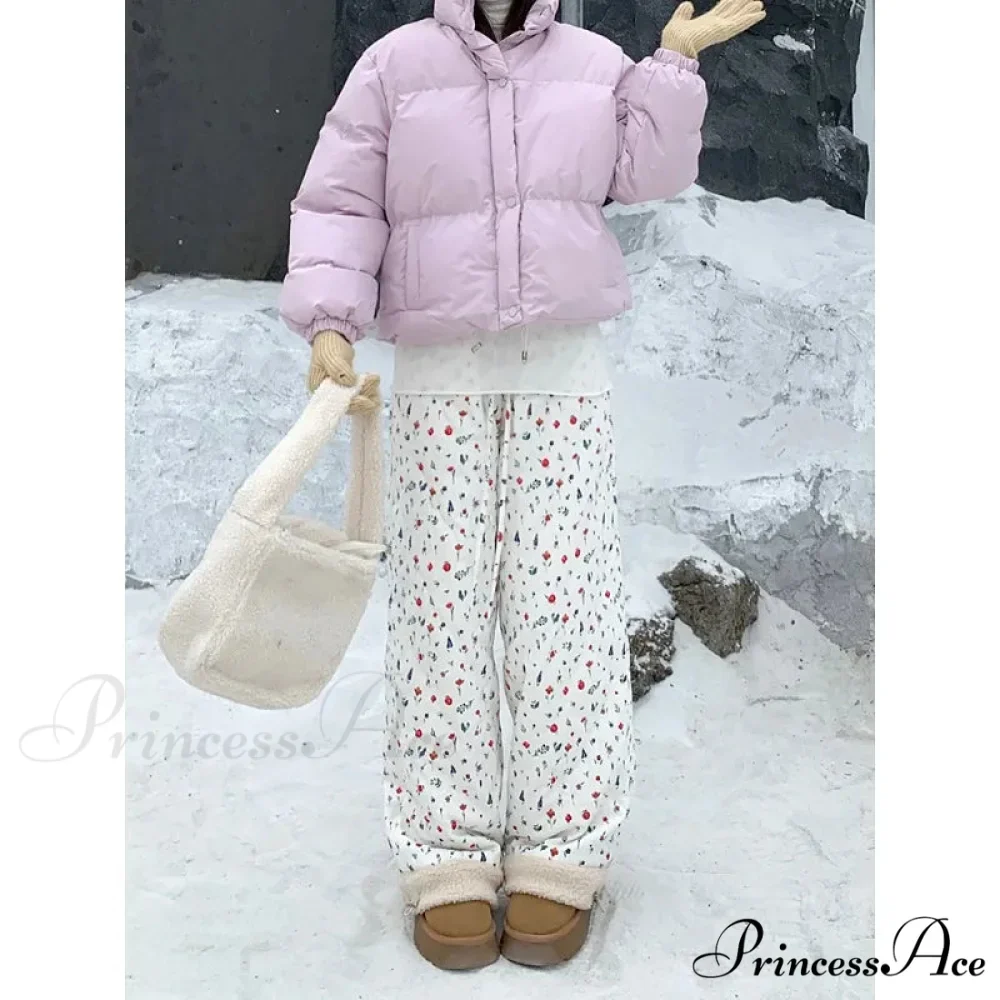 Padded Soft Winter Trousers 2000s Trousers - Image 2