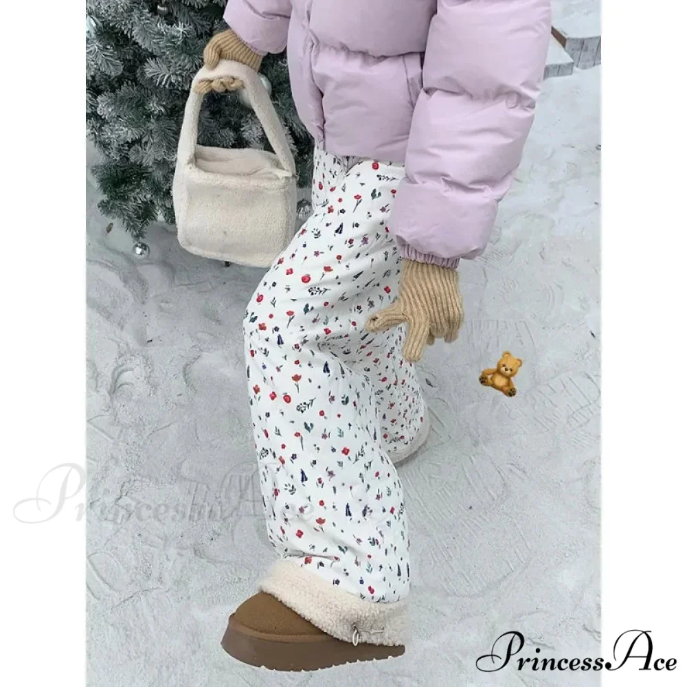 Padded Soft Winter Trousers 2000s Trousers - Image 4