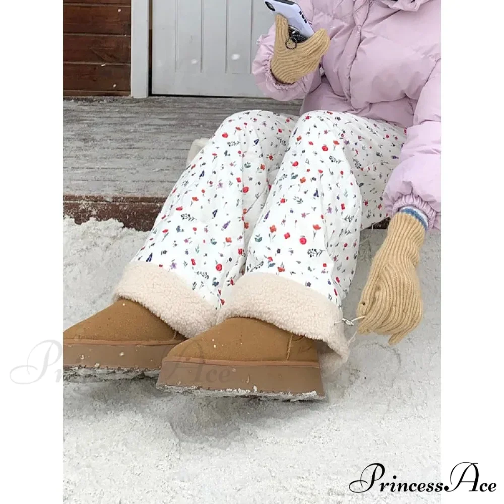 Padded Soft Winter Trousers 2000s Trousers - Image 5