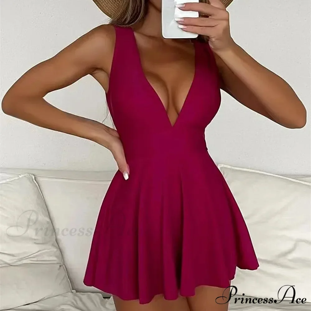 Pale Dark Profound V Single Piece Swimsuit - Image 6