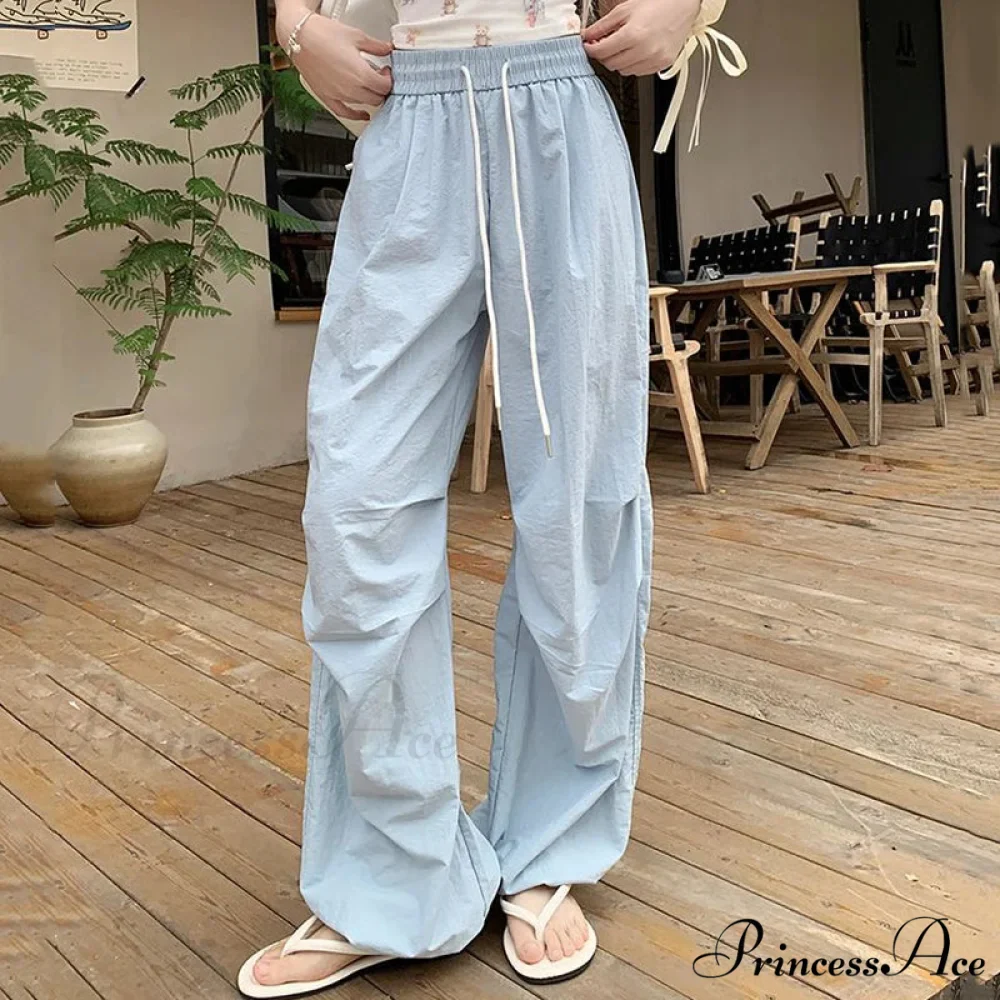 Parachute Tall Waist Drawstring Broad Leg Pant - Image 2