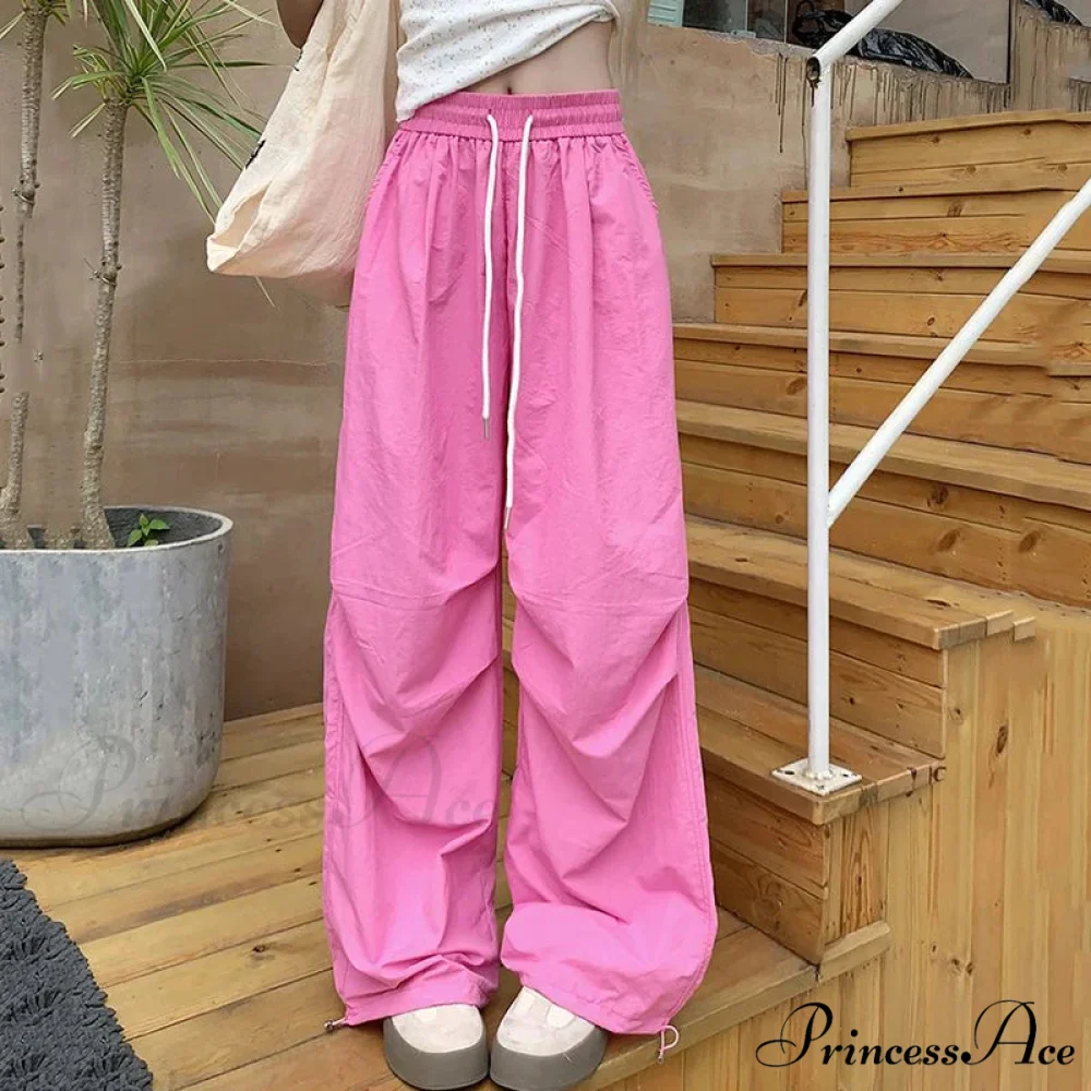 Parachute Tall Waist Drawstring Broad Leg Pant - Image 4