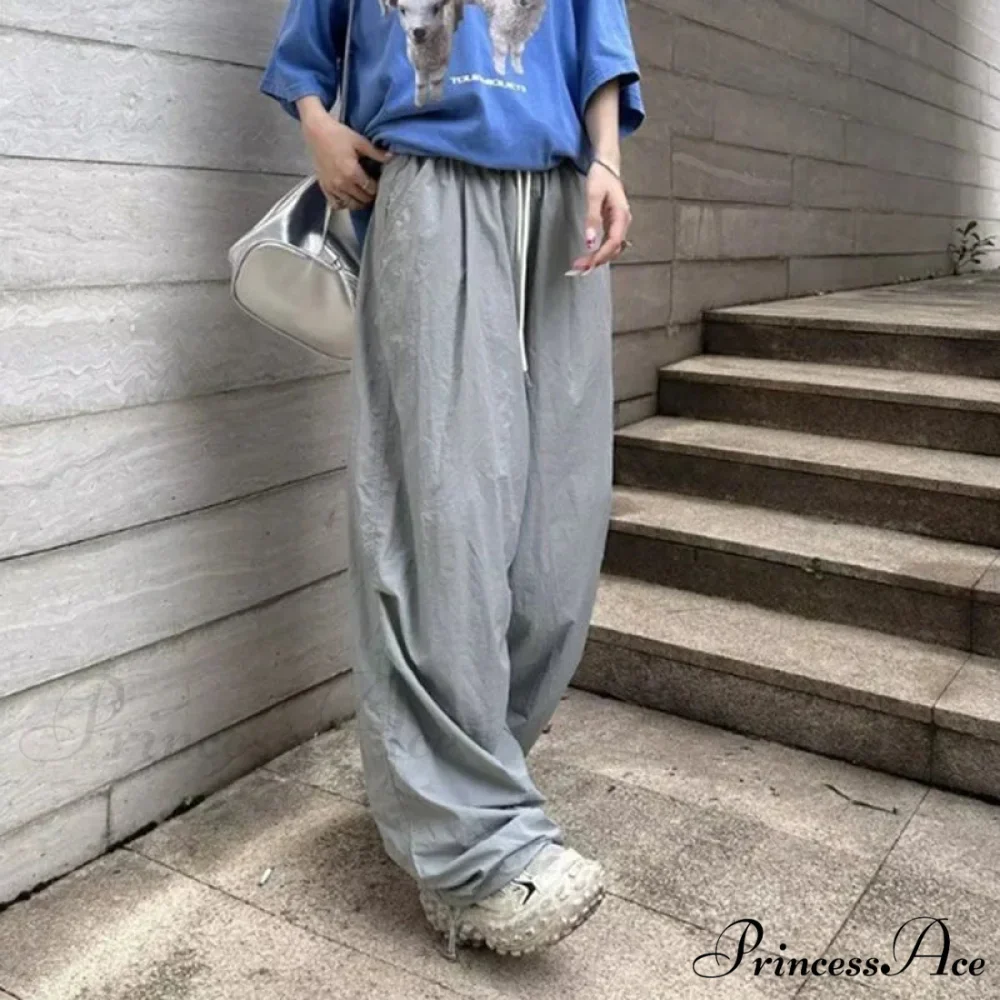 Parachute Tall Waist Drawstring Broad Leg Pant - Image 6
