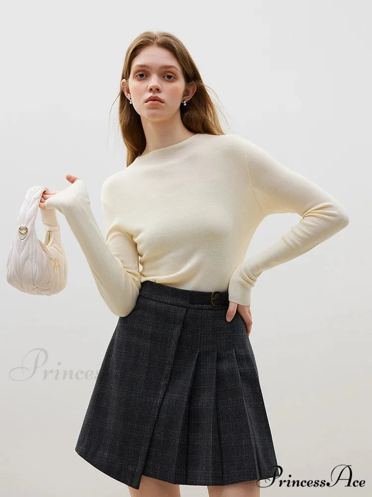Partial High-necked Cozy Mild Pleasant Relaxed Jumper - Image 3