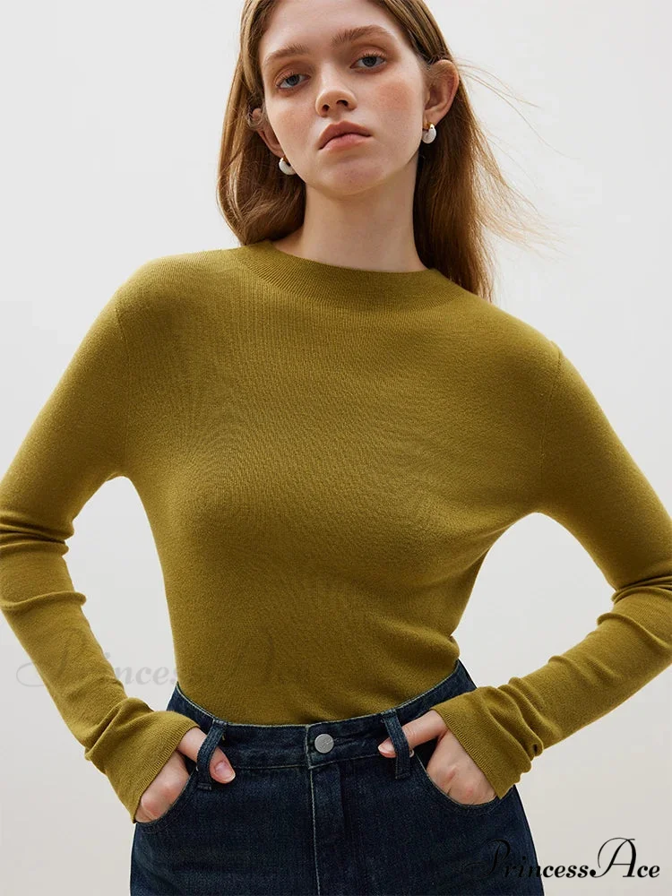Partial High-necked Cozy Mild Pleasant Relaxed Jumper - Image 4