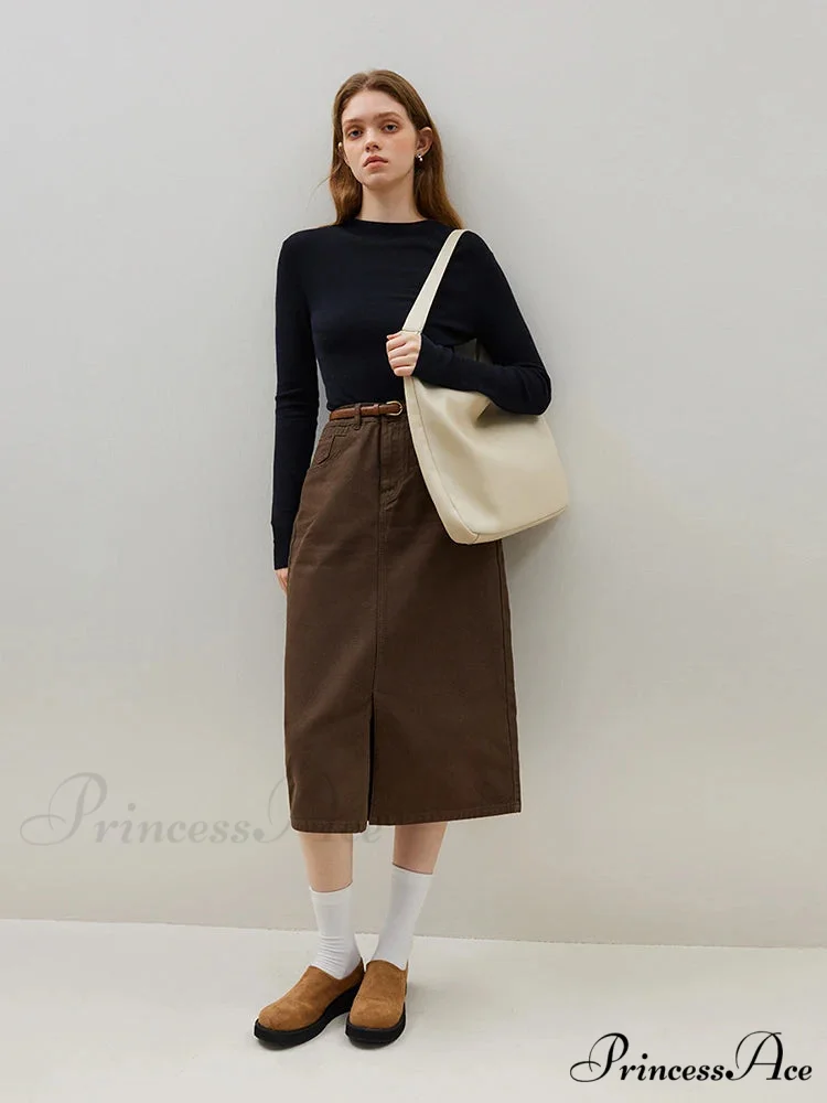 Partial High-necked Cozy Mild Pleasant Relaxed Jumper - Image 7