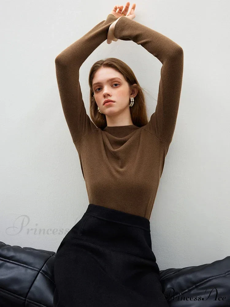Partial High-necked Cozy Mild Pleasant Relaxed Jumper - Image 8