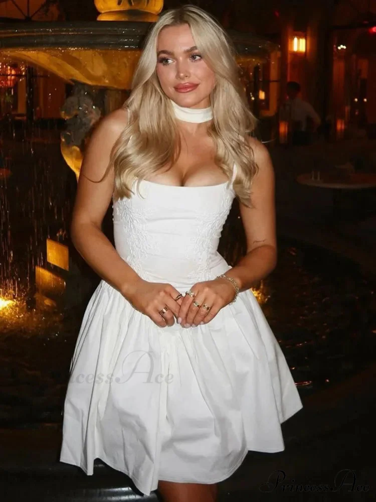 Pasta Strap Ruffled Mini Dress - Image 4