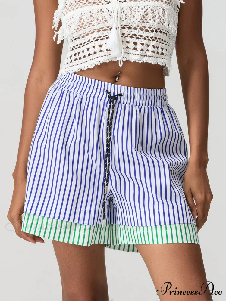 Patchwork Cinched Wide Leg Short - Image 6