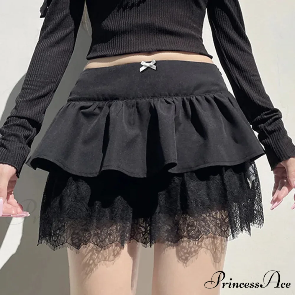 Patchwork Stylish Black Skirt - Image 4