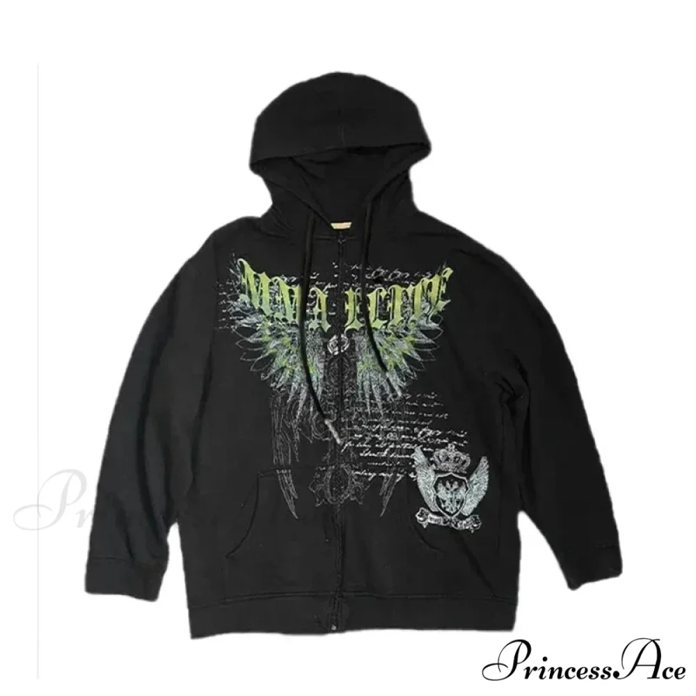 Patchwork Zipper Hoodie - Image 10