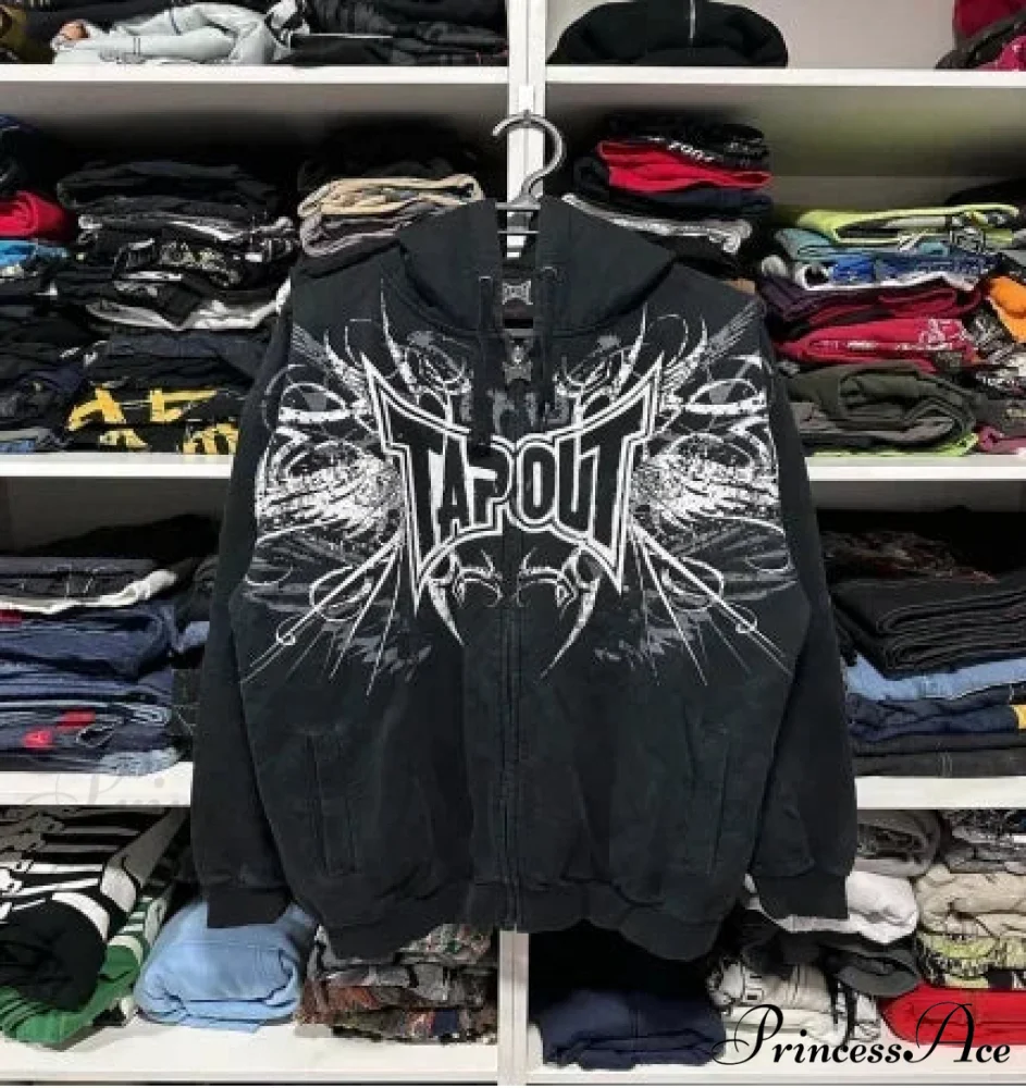 Patchwork Zipper Hoodie - Image 6