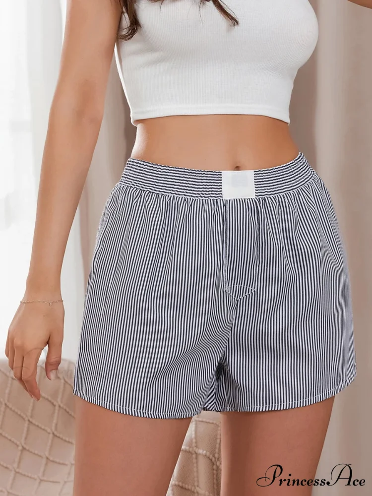 Patterned Baggy Wide Leg Relaxation Short - Image 6