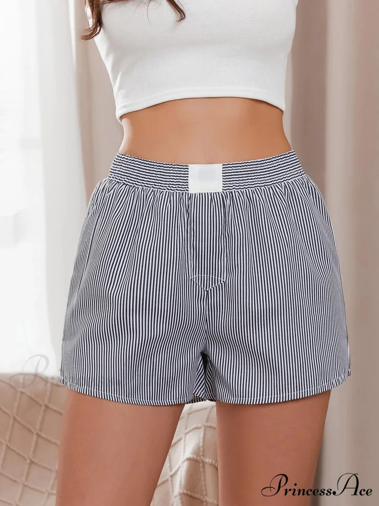 Patterned Baggy Wide Leg Relaxation Short - Image 7