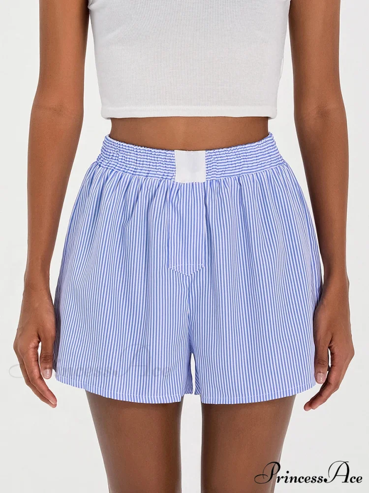 Patterned Baggy Wide Leg Relaxation Short - Image 8