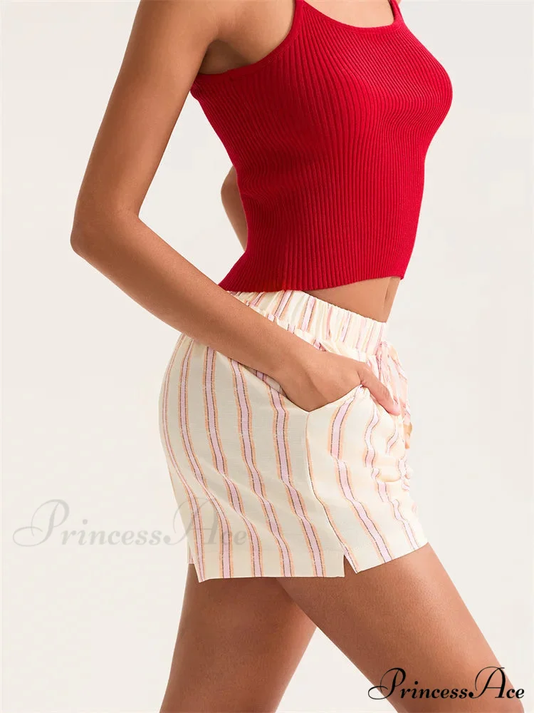 Patterned Broad Leg Pocket Short - Image 4