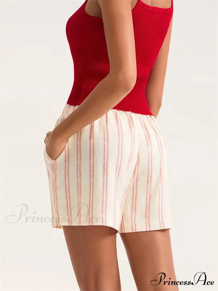 Patterned Broad Leg Pocket Short - Image 5
