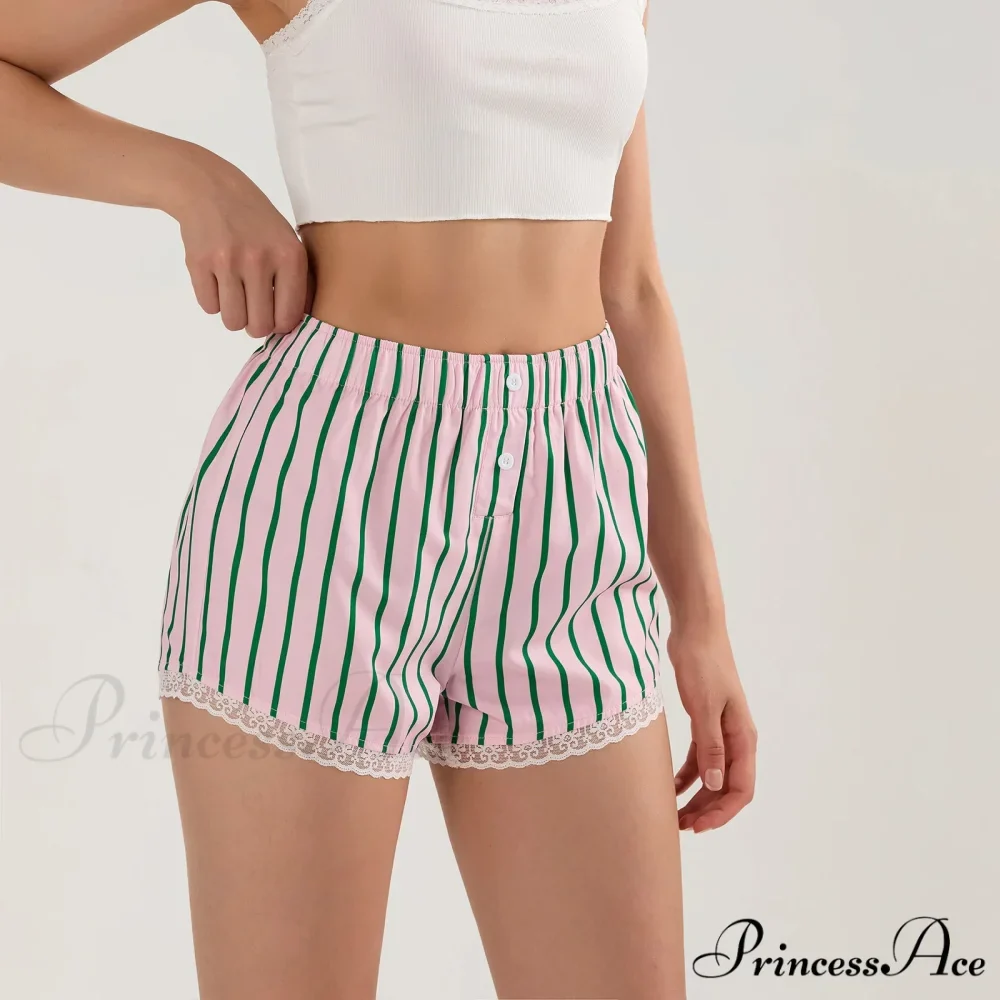 Patterned Button Lace Trim Brief - Image 2
