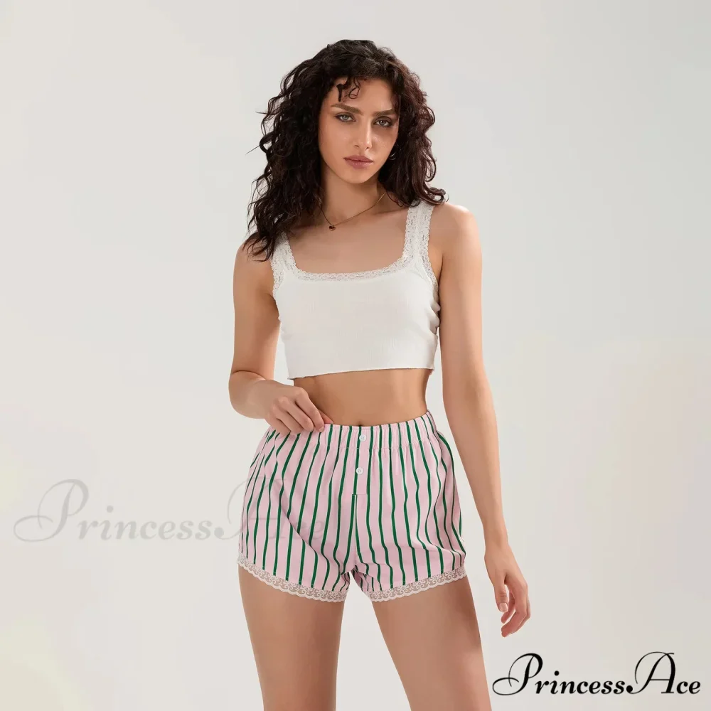 Patterned Button Lace Trim Brief - Image 5