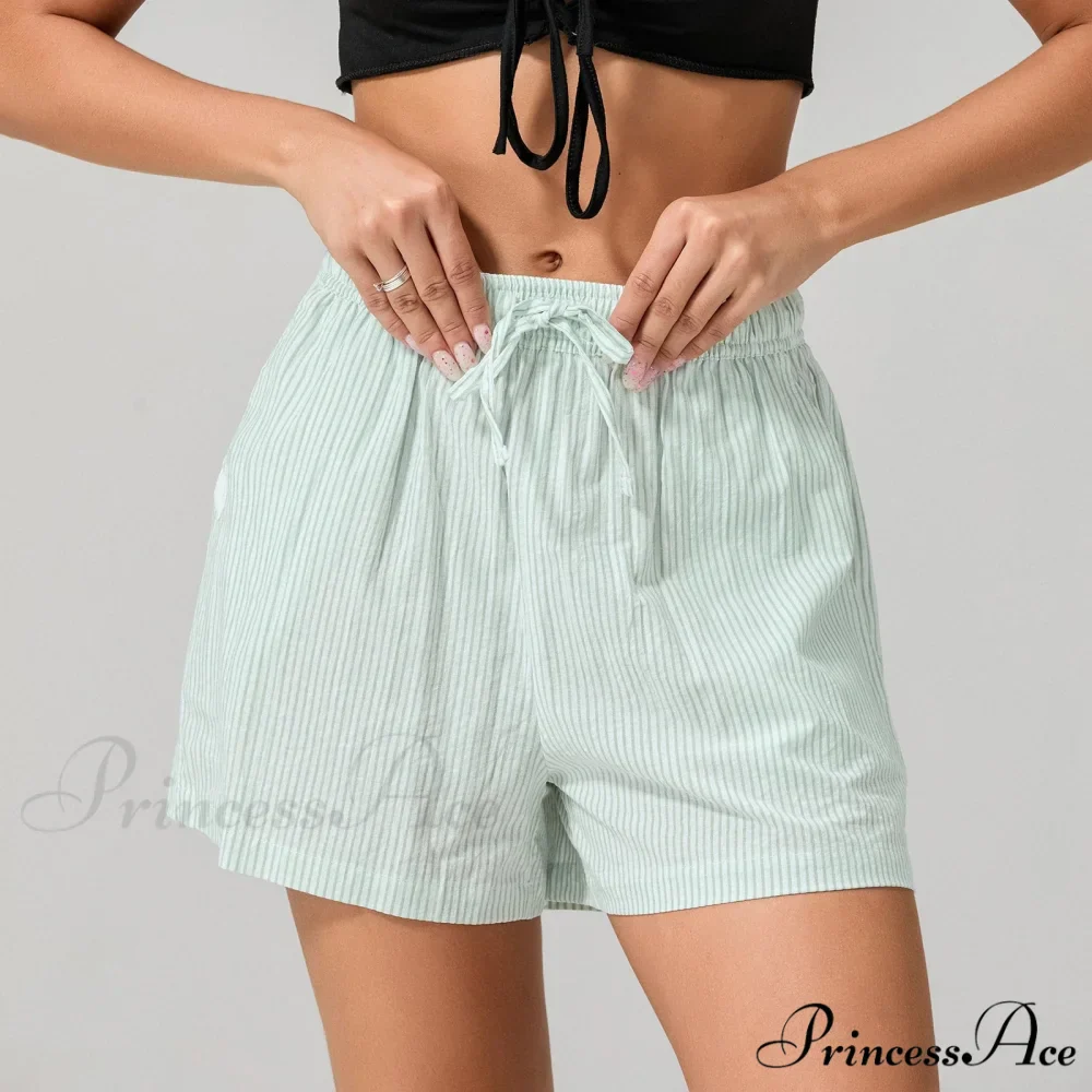 Patterned Cinched Wide Leg Short - Image 7