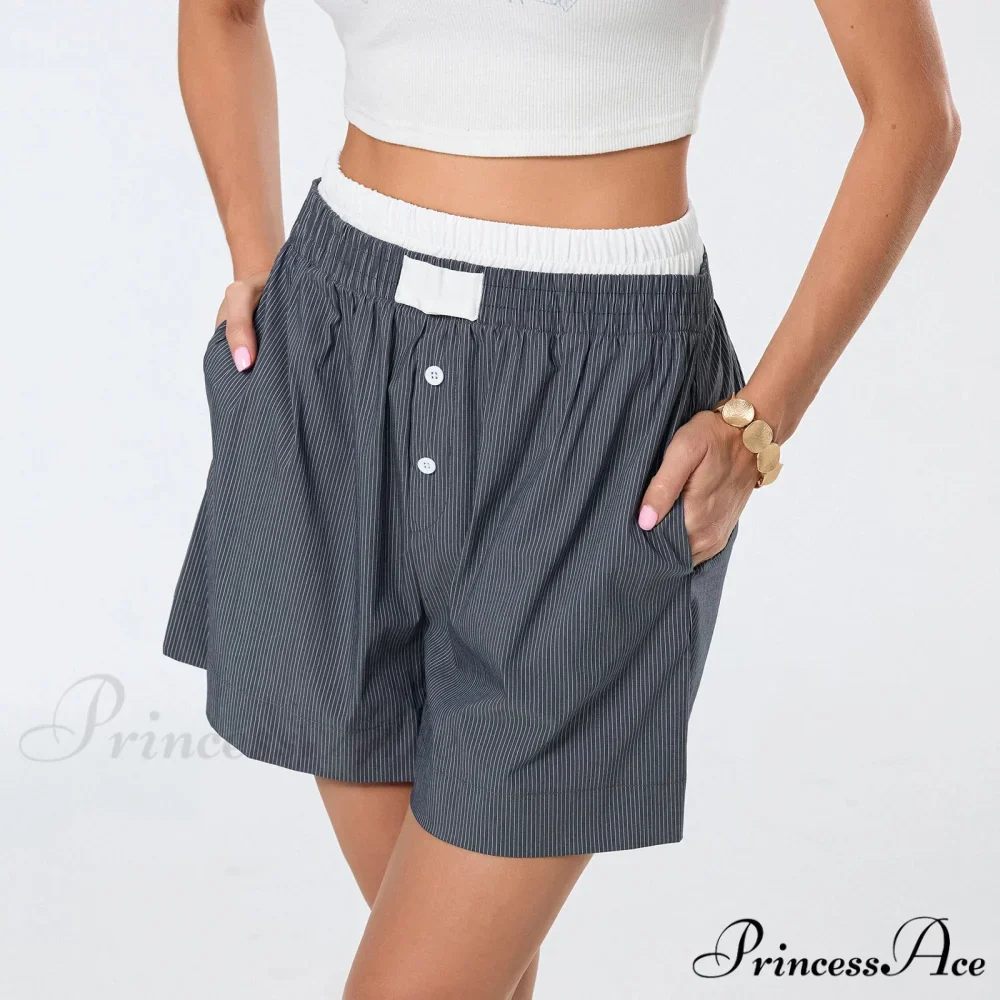 Patterned Dual-Layered Sleepwear Short - Image 4