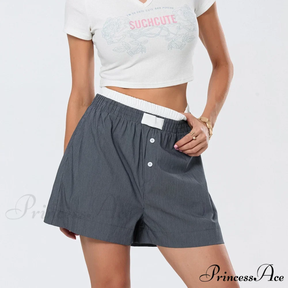 Patterned Dual-Layered Sleepwear Short - Image 5