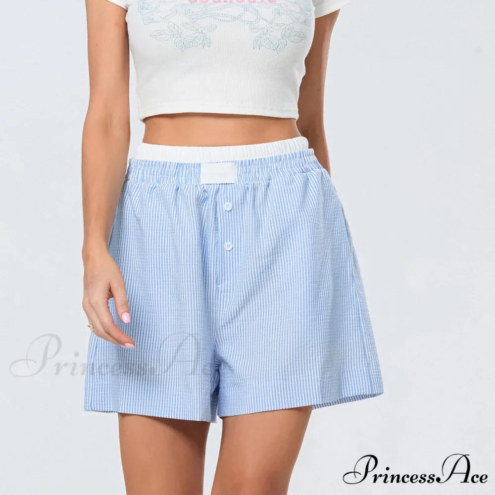 Patterned Dual-Layered Sleepwear Short - Image 6