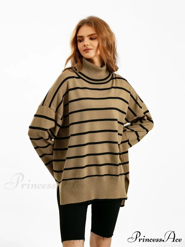 Patterned Informal Cozy Dark Sweater - Image 3