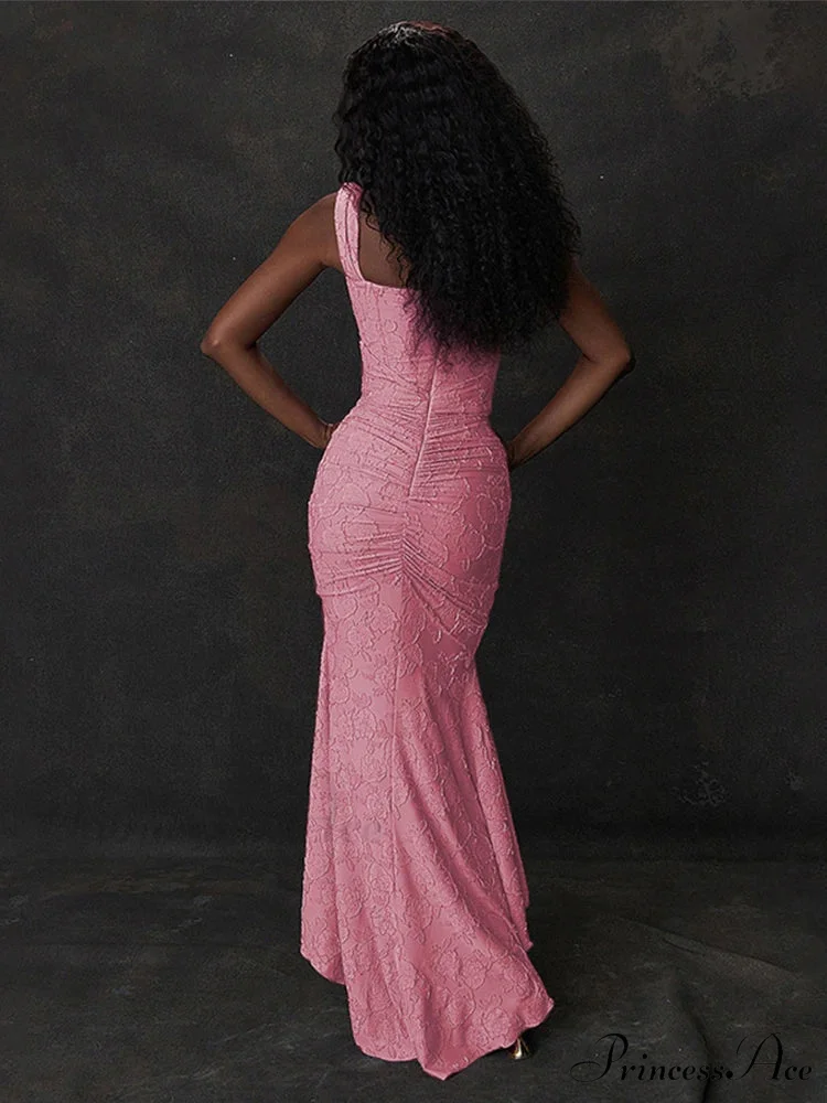Patterned Off Shoulder Mermaid Holiday Dress - Image 5