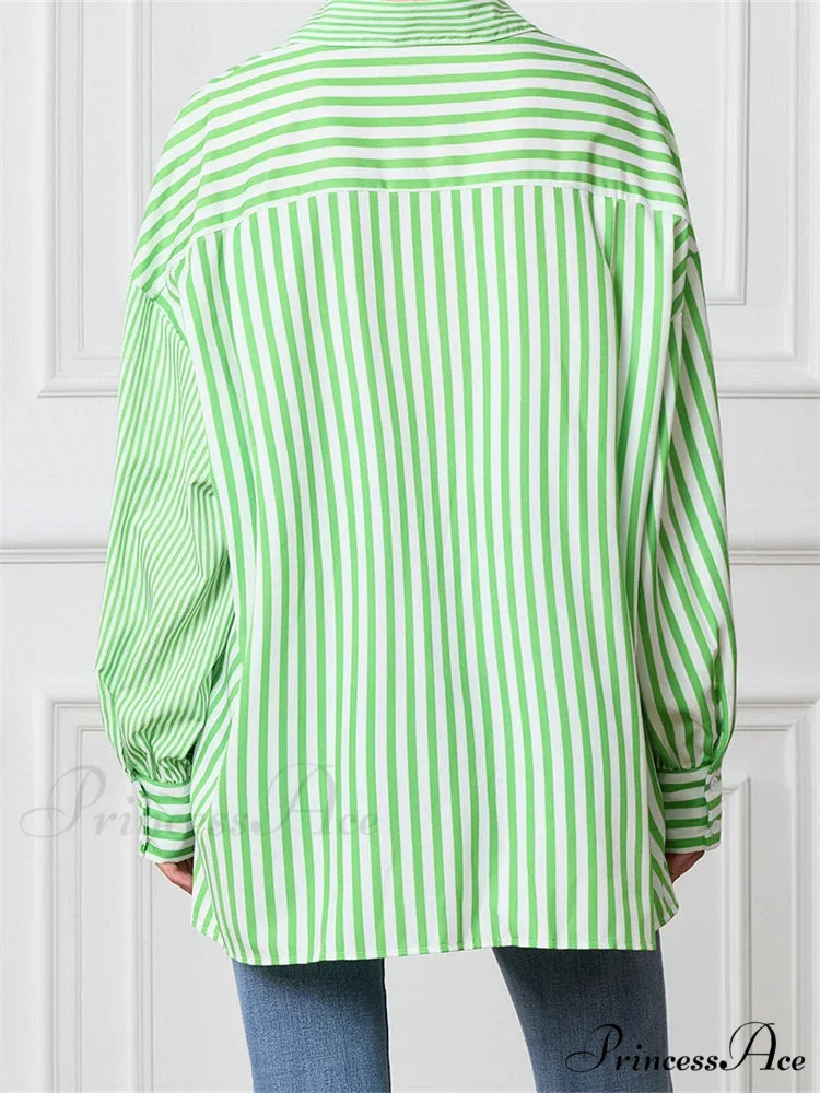 Patterned Patchwork Button-Up Shirt - Image 2