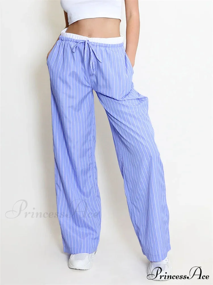 Patterned Patchwork Cinched High Rise Pant