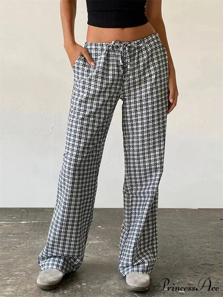 Patterned Patchwork Cinched Waist Pant - Image 3