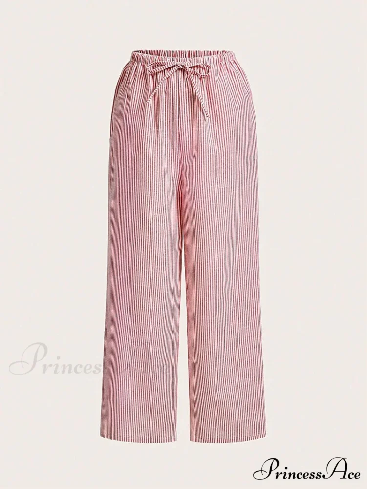Patterned Relaxed Academic Term Everyday Trousers - Image 5