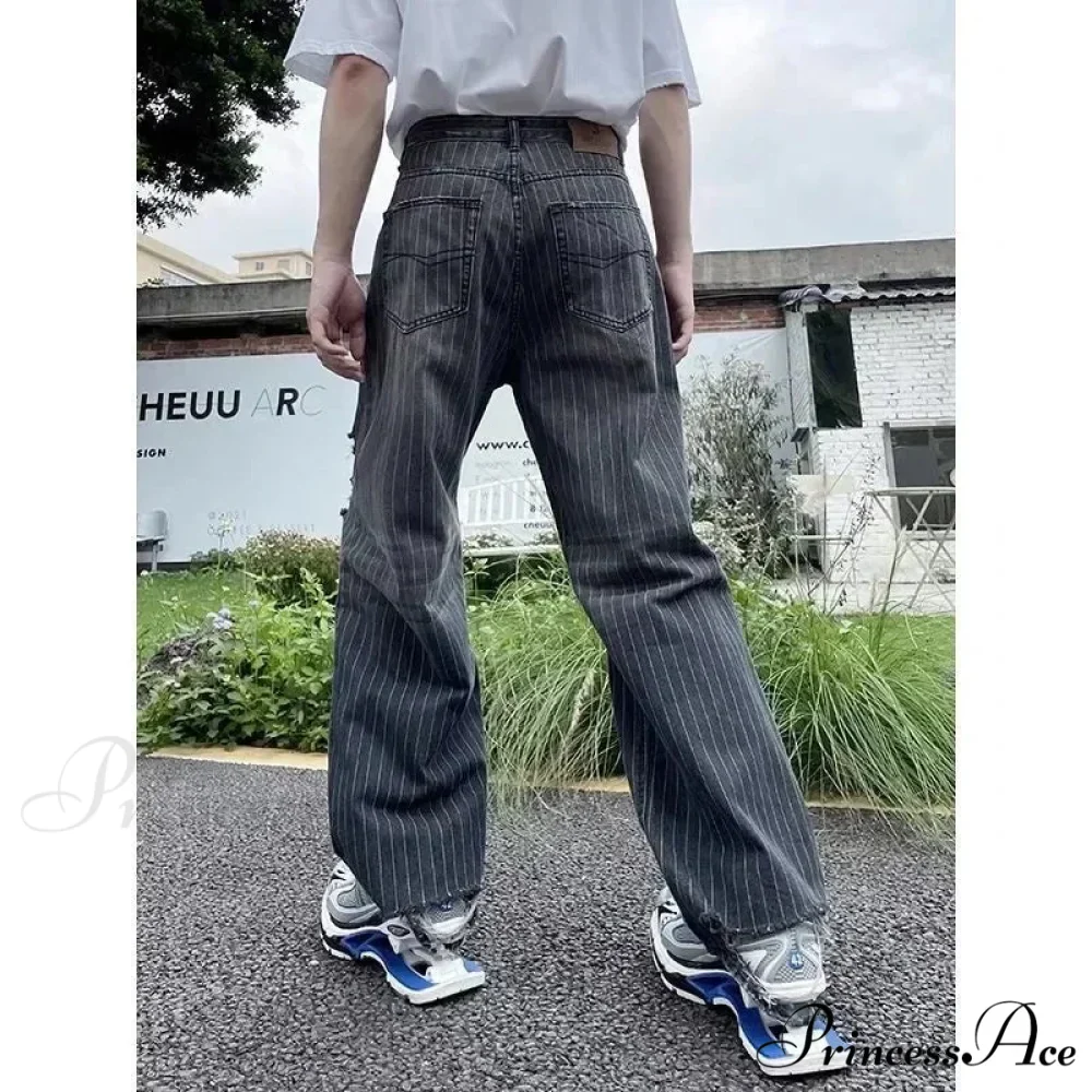 Patterned Retro Early 2000s Women Denim Trousers - Image 6