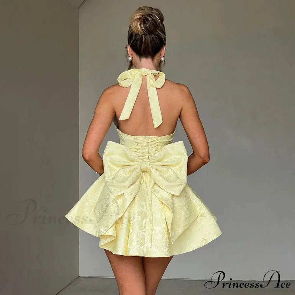 Patterned Ribbon Waist Wrap Holiday Dress - Image 2