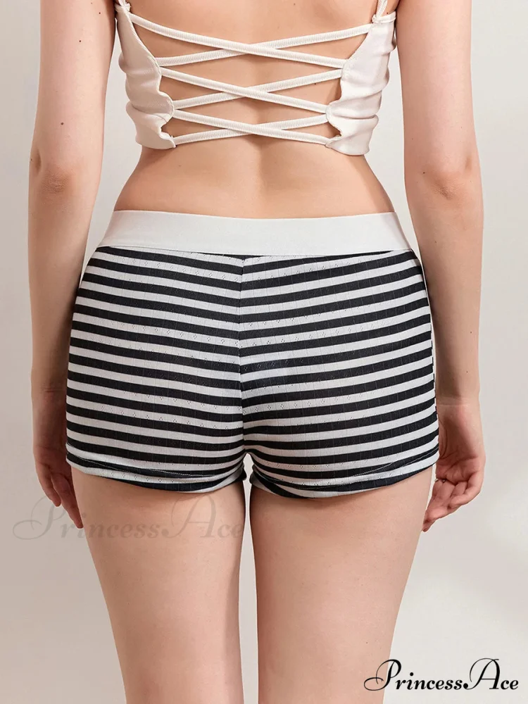Patterned Short Low Waist Pajama Bottom - Image 4