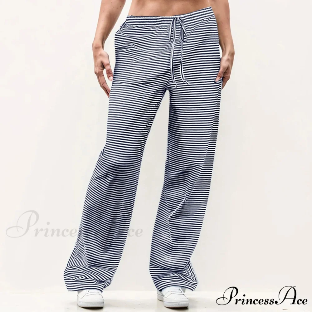 Patterned Unpatterned Broad Leg Trousers