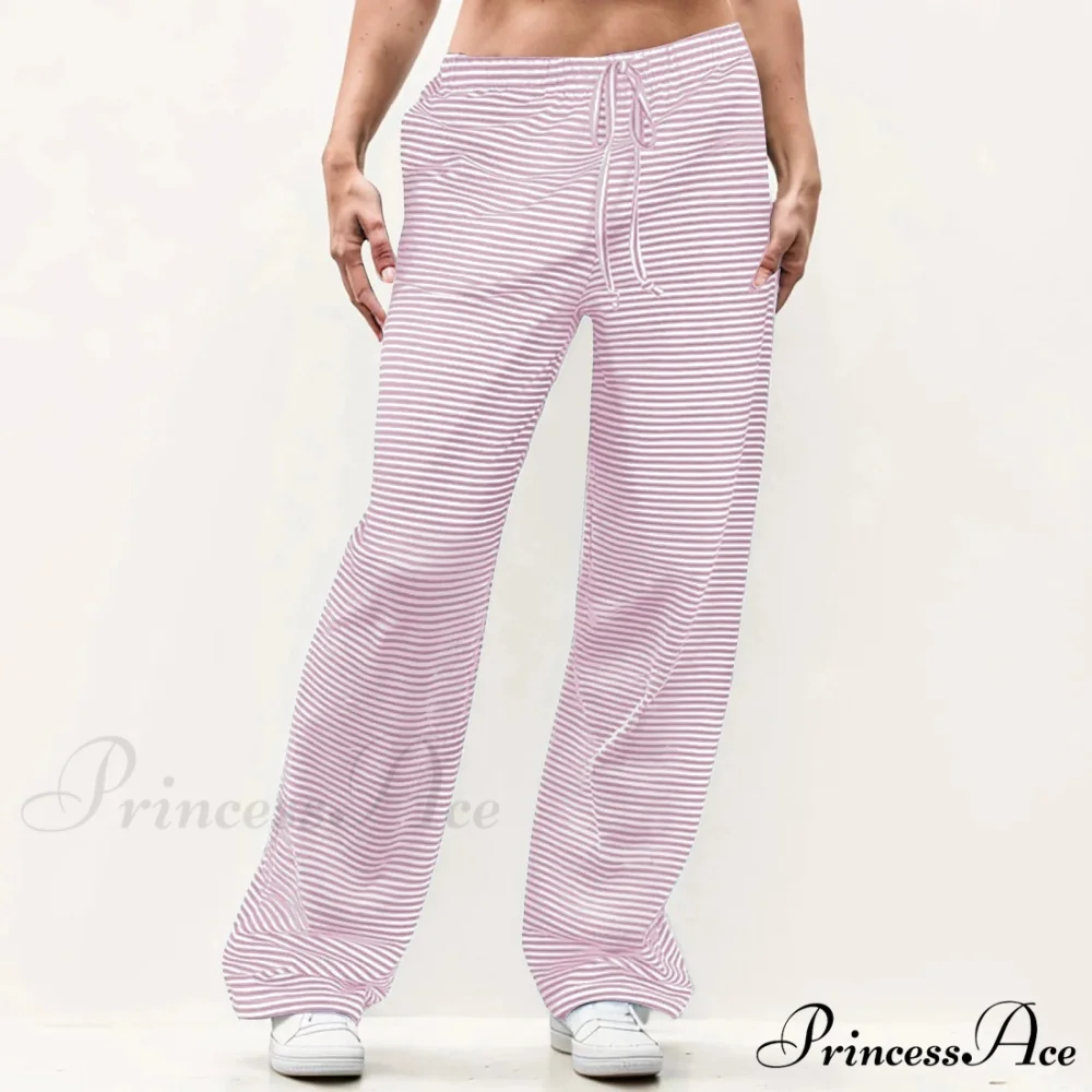 Patterned Unpatterned Broad Leg Trousers - Image 2