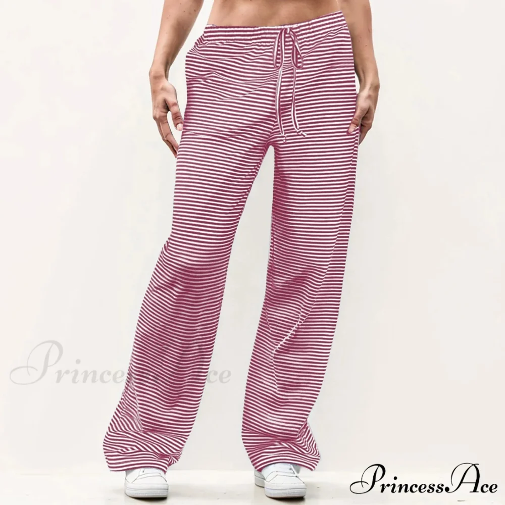 Patterned Unpatterned Broad Leg Trousers - Image 4