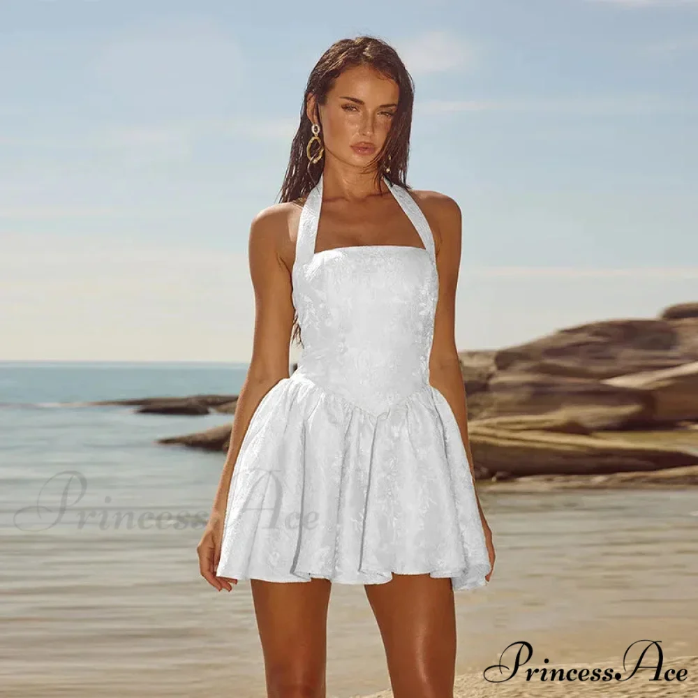 Patterned Waist Wrap A-line Holiday Dress - Image 2