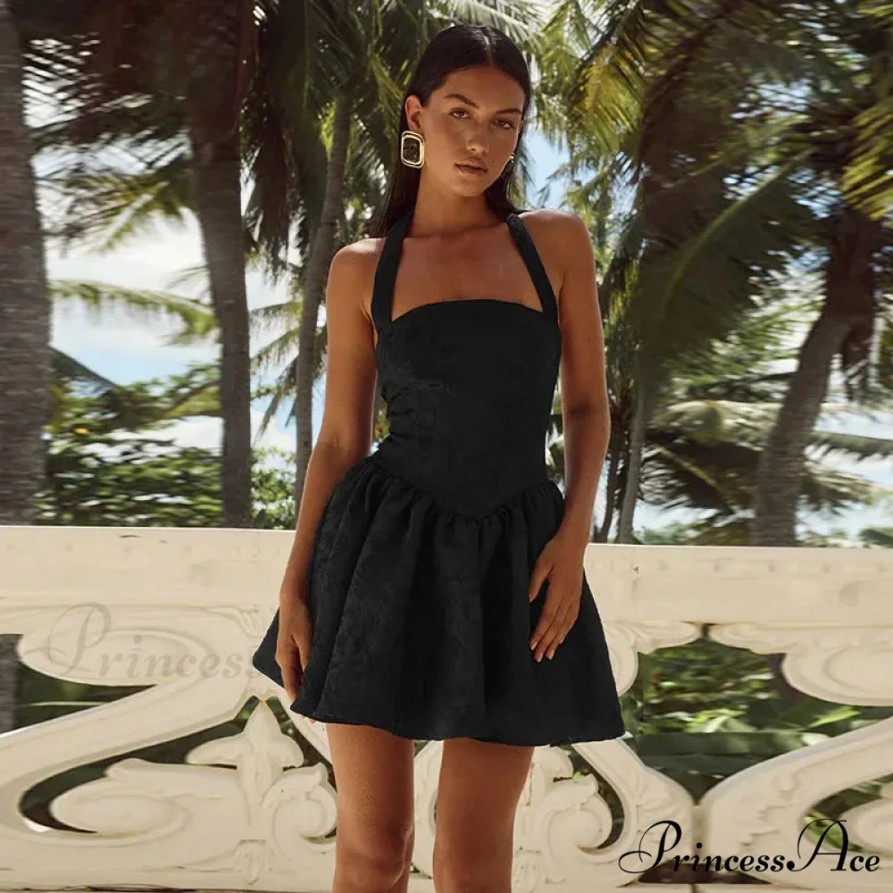 Patterned Waist Wrap A-line Holiday Dress - Image 3
