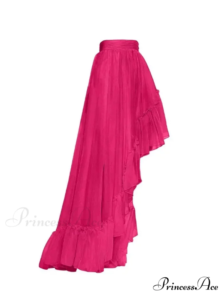 Pink Deep V Seductive Swimsuit One Piece - Image 4