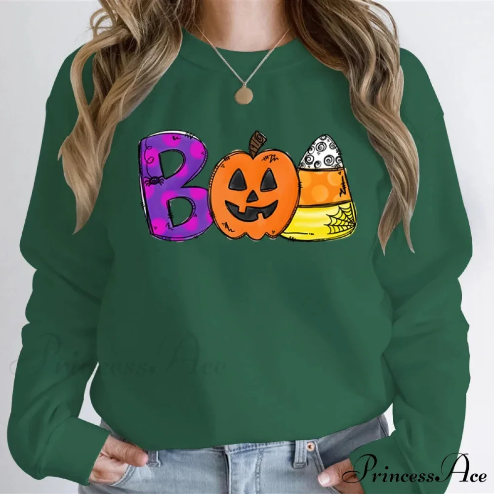 Playful Spooky Festive Pumpkin Graphic Cozy Hoodie - Image 3