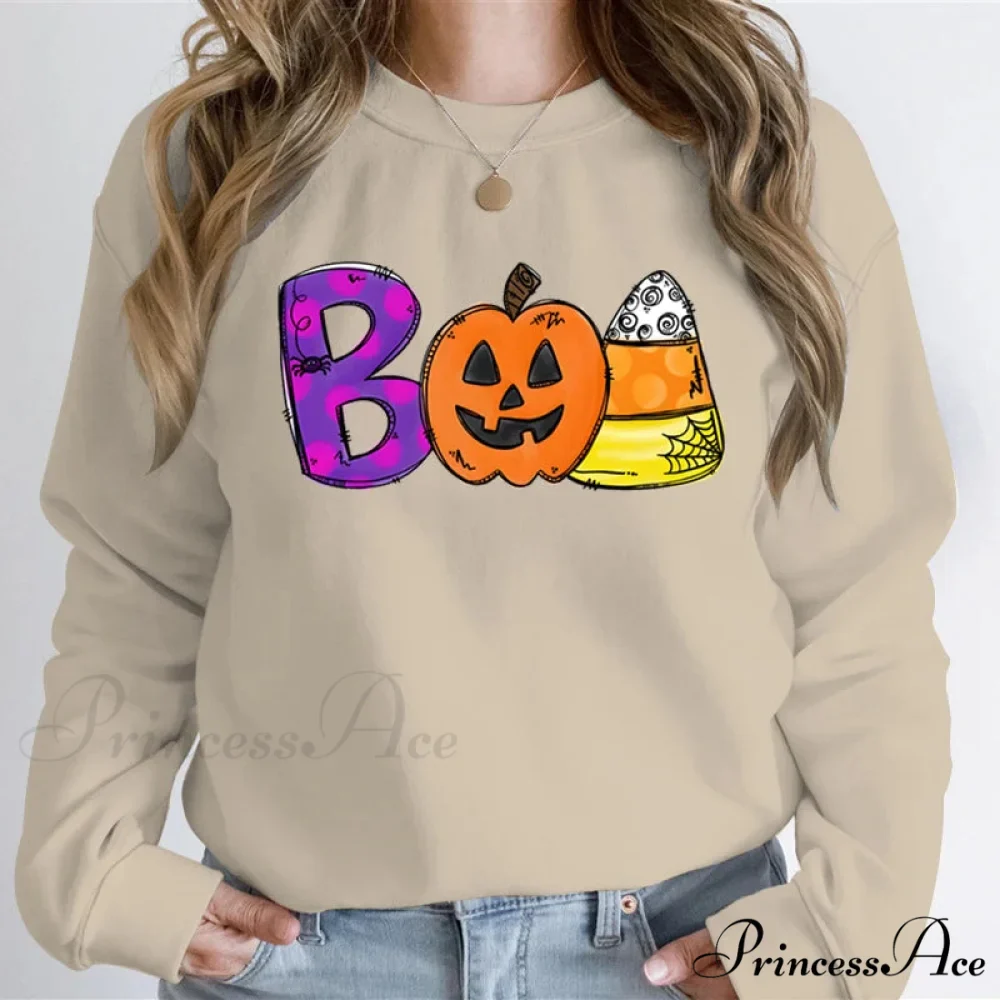 Playful Spooky Festive Pumpkin Graphic Cozy Hoodie - Image 5