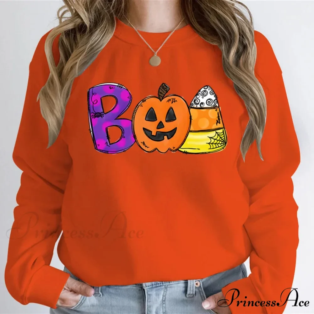 Playful Spooky Festive Pumpkin Graphic Cozy Hoodie - Image 7