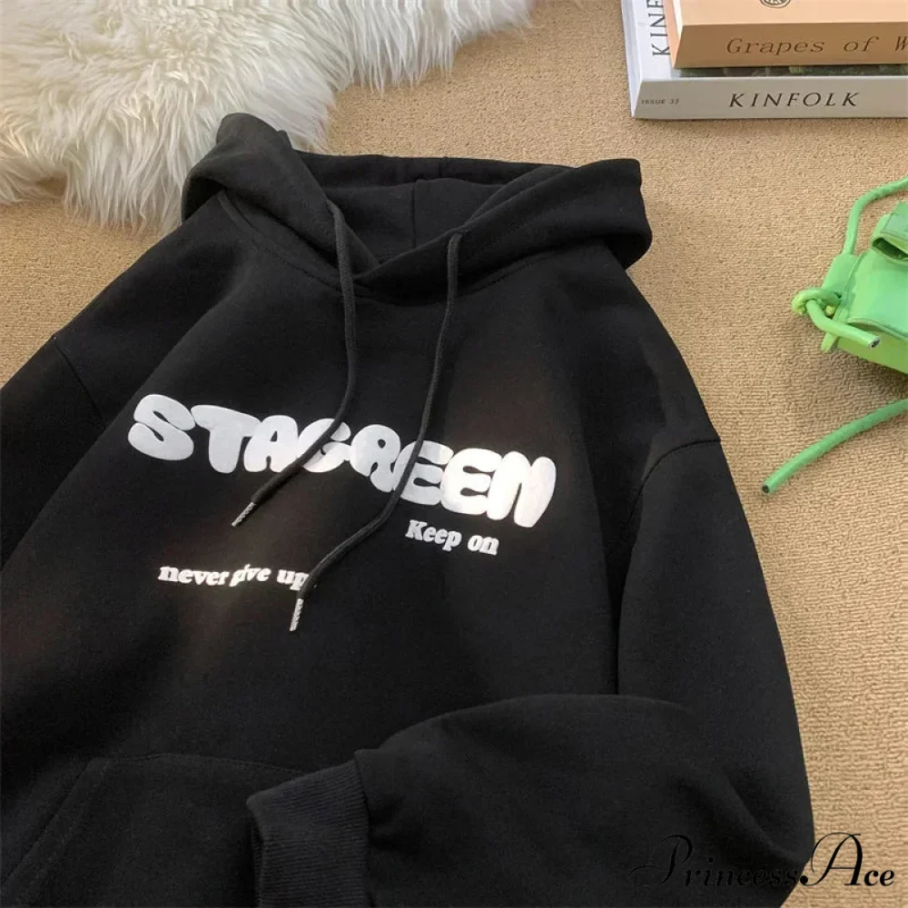 Print Fall Y2K Pocket Hoodie - Image 3