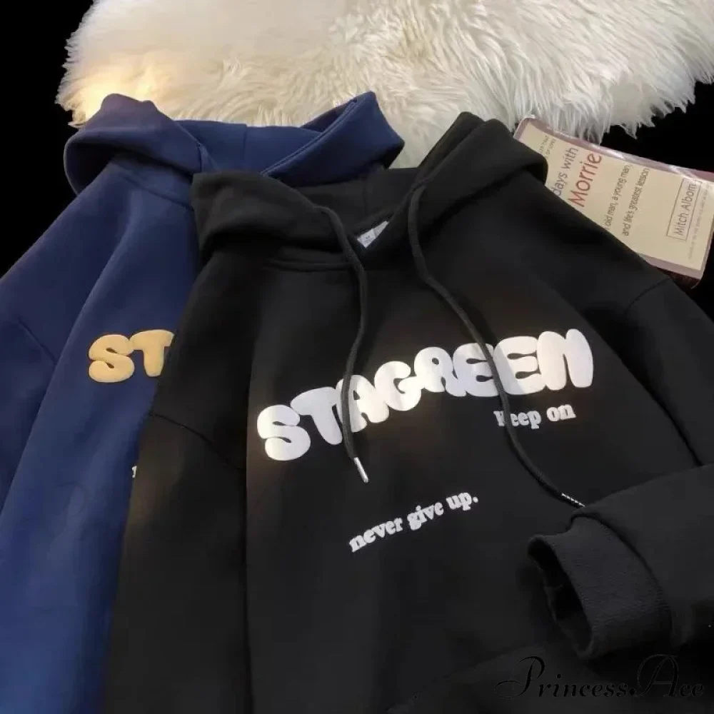 Print Fall Y2K Pocket Hoodie - Image 6